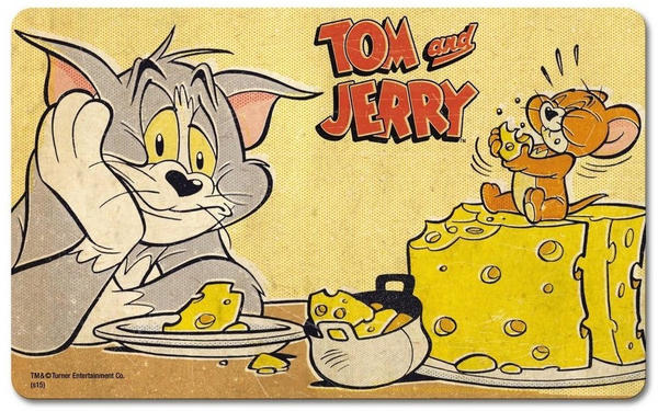 Logoshirt Frühstücksbrettchen mit tollem Tom und Jerry-Motiv bunt