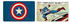 Logoshirt Frühstücksbrettchen Set 2-teilig Captain America