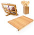 Relaxdays Küchenhelferset Bambus 3-teilig