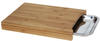 Bambus Schneidbrett mit ausziehbarem Tablett - Holz Schneidebrett Küchenbrett