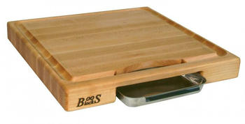Boos Blocks John Boos Newton Prep Master Schneidebrett mit Saftrille und Pfanne 38,1 x 35,6 x 5,7 cm