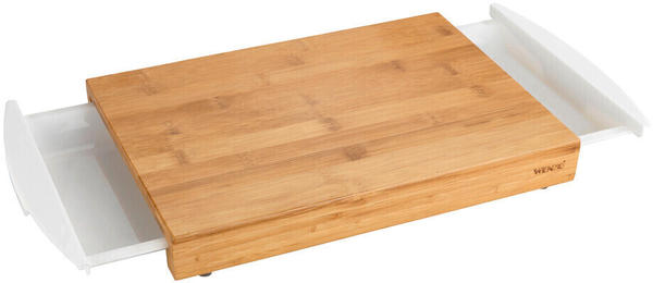Wenko Bamboo chopping board with 2 drawers