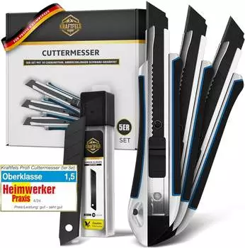Kraftfels Profi Cuttermesser (5er Set)