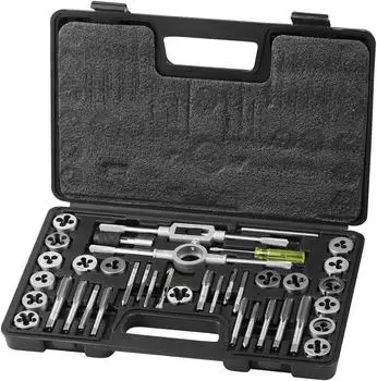 VEVOR Maschinengewindebohrer Set 40-teilig, Lagerstahl, metrisch (M3-M12)