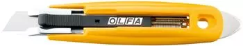Olfa Einziehbares Cuttermesser Metall, Gelb, 17,5mm (1086095)