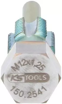 KS Tools Gewindeschneider mit F&uuml;hrungsbolzen f&uuml;r Temperatursensoren M12x1,25 (150.2541)
