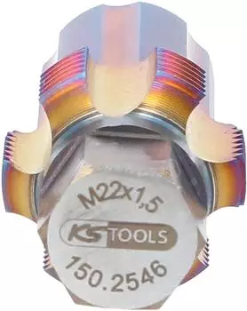 KS Tools Gewindeschneider mit F&uuml;hrungsbolzen f&uuml;r Partikelfiltersensoren M22x1,5 (150.2546)