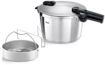 Fissler Schnellkochtopf Vitaquick Premium 10 Liter Edelstahl Silber l