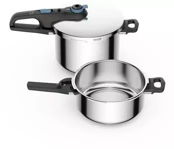 Tefal Secure Trendy Schnellkochtopf-Set 4L und 4/6L (P2584301)