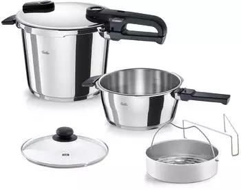 Fissler Schnellkochtopf-Set Vitaquick Edition Edelstahl 18/10 6-tlg.