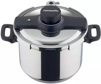 Hanseatic Schnellkochtopf Edelstahl 18/10 4-tlg. 6 Liter