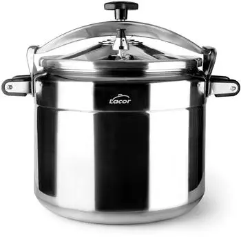 Lacor Leckdrucktopf Aluminium Silber 34 cm