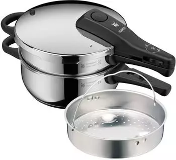 WMF Schnellkochtopf-Set Perfect One Pot mit D&auml;mpfeinsatz &Oslash; 22 cm 3/4,5 L