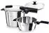 Fissler Vitaquick Elemental Schnellkochtopf Set 4 tlg 6,5 + 3,5 l Edelstahl 18/10 Ø 22 cm Induktion Silber