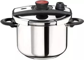 Pintinox Pro Schnellkochtopf 6 l 22 cm Edelstahl 18/10 Induktion 2 Druckstufen