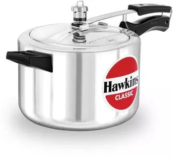 Hawkins Classic Schnellkochtopf 5 l Aluminium Innendeckel Silber
