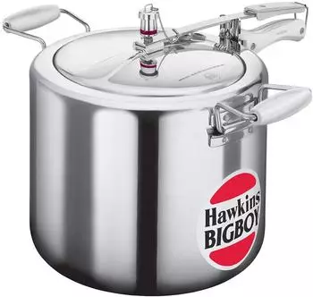 Hawkins Bigboy BB18 Schnellkochtopf 18 l Aluminium Silber Innendeckel
