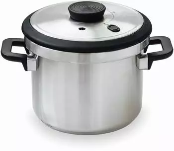 Lacor Sicuro Schnellkochtopf 6 l Ø 22 cm Edelstahl 18/10