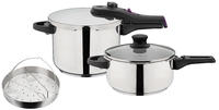 GSW Schnellkochtopf "System RAPID" Set, 6 Stk. tlg. Edelstahl 18/8