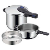 WMF Schnellkochtopf "Perfect One Pot, Dampfkochtopf 6,5l + 3l, gro&szlig;es Kochsignal,