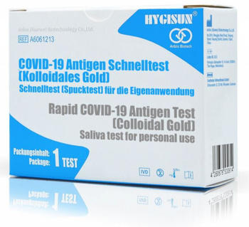 Anbio (Xiamen) Hygisun COVID-19 Antigen Schnelltest (Kolloidales Gold) (500 Stk.)