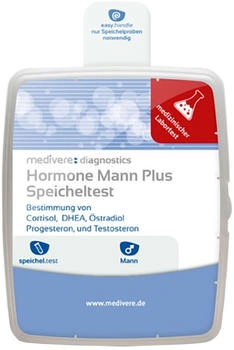 Medivere Hormonprofil Mann plus Speicheltest - Bestimmung von Cortisol DHEA Östradiol Progesteron und Testosteron Medivere Hormonprofil Mann plus Speicheltest - Bestimmung von Cortisol DHEA Östradiol Progesteron und Testosteron