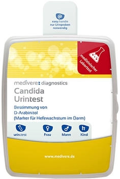 Medivere Candida Urintest - Laborchemische Analyse zur Bestimmung von D-Arabinitol (Marker für Hefewachstum im Darm) Medivere Candida Urintest - Laborchemische Analyse zur Bestimmung von D-Arabinitol (Marker für Hefewachstum im Darm)