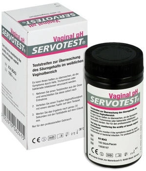 Servoprax Servotest Vaginal PH-Teststreifen (100 Stk.) Servoprax Servotest Vaginal PH-Teststreifen (100 Stk.)