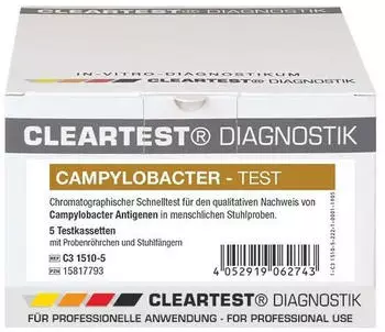 Cleartest Campylobacter-Test aus Stuhl Packung (5 Tests)