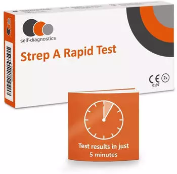 self-diagnostics Strep A Schnelltest - Streptokokken Antigen-Test mit Rachenabstrich 2 St