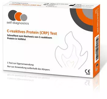 self-diagnostics CRP Selbsttest zum Nachweis von C-reaktivem Protein im Blut 1 St Test