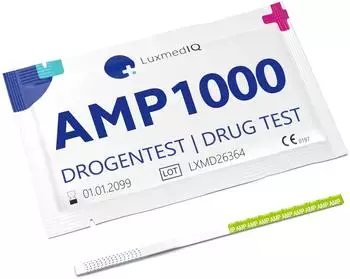 LuxmedIQ 10x Drogenschnelltest für Amphetamin Drogentest Speed Pep Urin Teststreifen Cut-off 1000 ng/ml