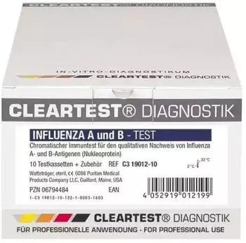 Cleartest 6794484 Influenza Test (10-er Pack)