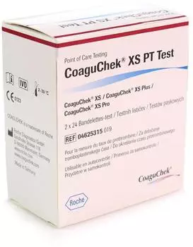 CoaguChek xS PT Teststreifen 2 x 24 Stück