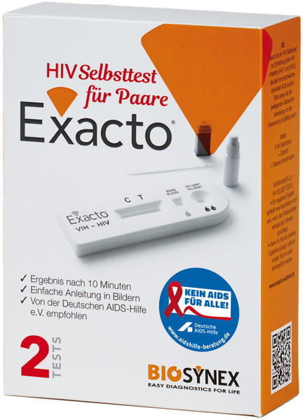 Ecoaction GmbH Exacto HIV Selbsttest für Paare