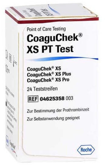 Kohlpharma CoaguChek XS PT Test Pst (24 Stk.)