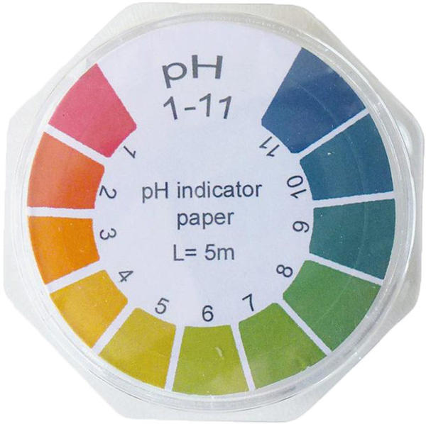 Spinnrad PH Teststreifen pH 1-11 5 m