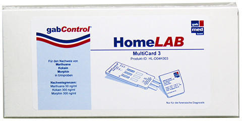 Gabmed Gabcontrol Homelab MultiCard 3 Drogentest