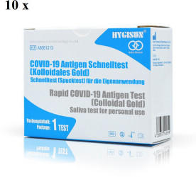Anbio (Xiamen) Hygisun COVID-19 Antigen Schnelltest (Kolloidales Gold) (10 Stk.)