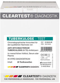 Diaprax Tuberkulose Schnelltest Cleartest Teststreifen (20 Stk.)