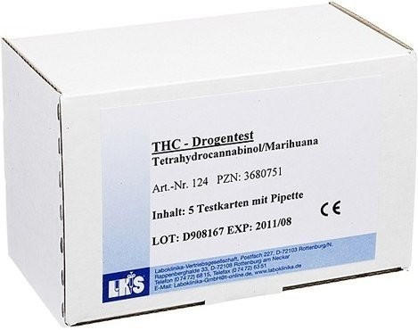 Laboklinika Drogentest Tetrahydrocann. Single Card Urin LKS (5 Stk.)