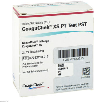 Kohlpharma CoaguChek XS PT Test PSt (48 Stk.)