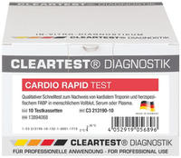 Cleartest&reg; Cardio Rapid Test zum Nachweis von kardialem + FABP Troponin 5 St