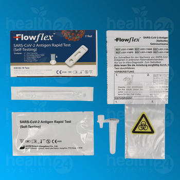 Acon Laboratories Flowflex SARS-CoV-2-Antigen Nase Selbsttest (100 Stk.)
