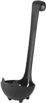 Ototo Katie Cat Suppenkelle, schwarz, BPA-frei (OT030)