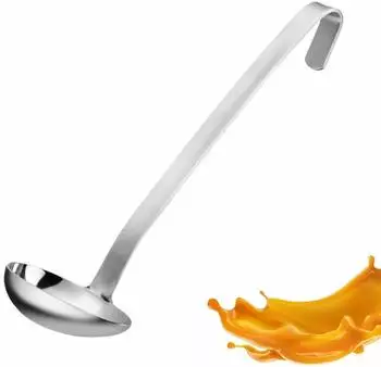 Westmark Soßenlöffel Pro Edelstahl mit Ausgießer & Aufhängehaken, 27cm (14082270)