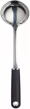 MasterClass Suppenkelle mit Softgriff, Edelstahl, 34cm (MCSGNWSSL)