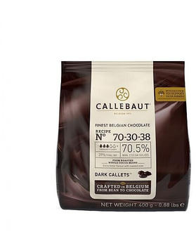 Callebaut Edelbitterschokolade Kuvertüre No. 70-30-38 (400g)