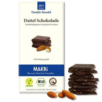 Makri Dattel Schokolade Dunkle Mandel (85g)