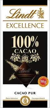 Lindt Excellence 100% Cacao Pur Edelbitter 50g